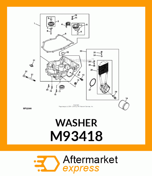 WASHER, GOVERNOR GEAR THRUST M93418