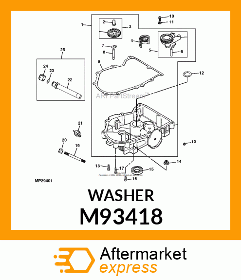 WASHER, GOVERNOR GEAR THRUST M93418