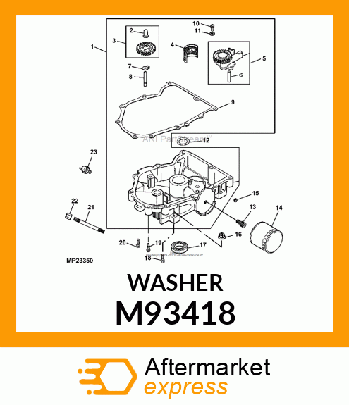 WASHER, GOVERNOR GEAR THRUST M93418