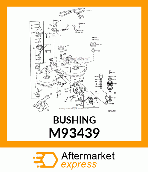 BUSHING, IDLER PIVOT M93439