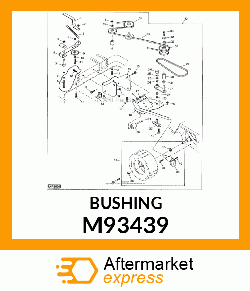 BUSHING, IDLER PIVOT M93439