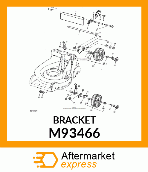 Bracket Lh Wheel M93466