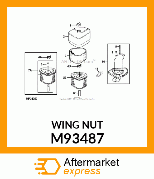 WING NUT M93487