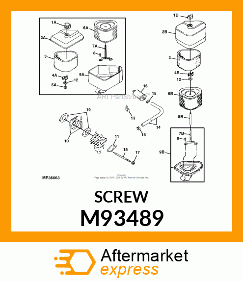 SCREW, SCREW, MOUNTING PLATE STUD M93489