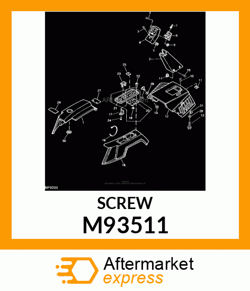 SCREW,HI M93511