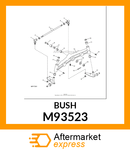 BEARING, FLANGED M93523