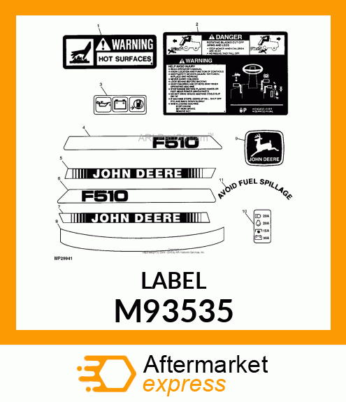 Label Spillage M93535