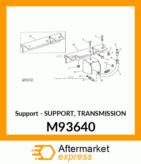Support Transmission M93640