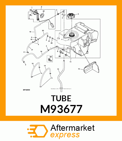 TUBE, HOSE, DRAIN M93677