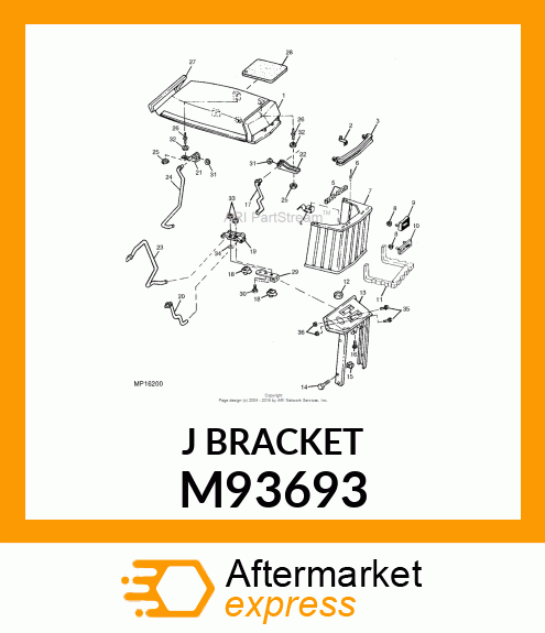 Bracket Lower Hinge M93693