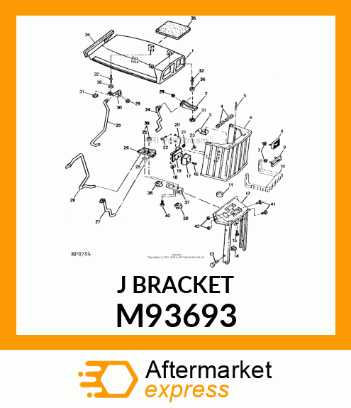 Bracket Lower Hinge M93693