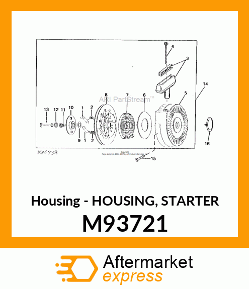 Housing - HOUSING, STARTER M93721