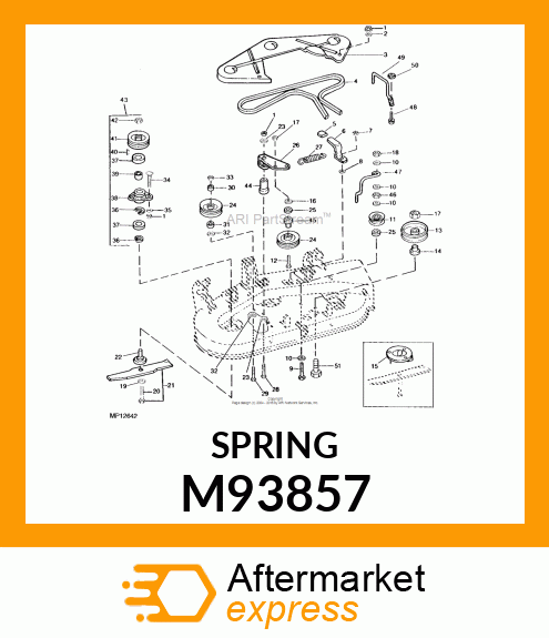 SPRING, TENSION M93857