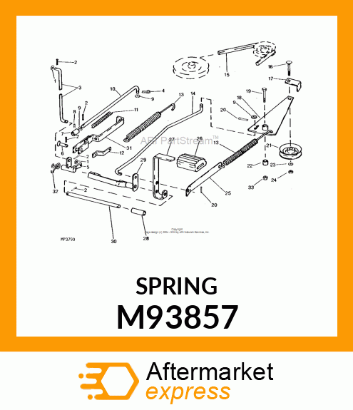 SPRING, TENSION M93857