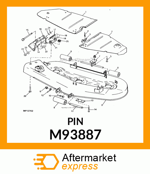 PIN, HINGE M93887