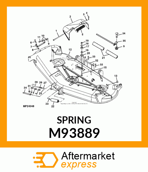 SPRING, TORSION M93889