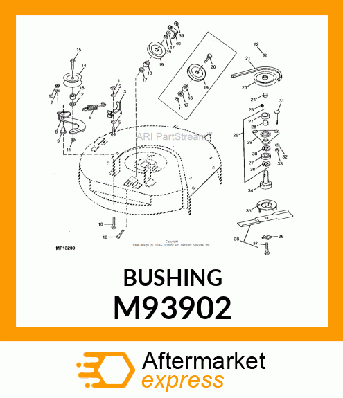 BUSHING, IDLER PIVOT M93902