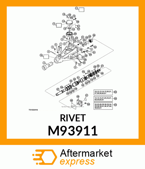 RIVET, POP M93911