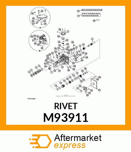 RIVET, POP M93911