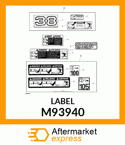 Label M93940