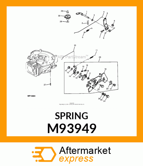 SPRING, CHOKE RETURN M93949