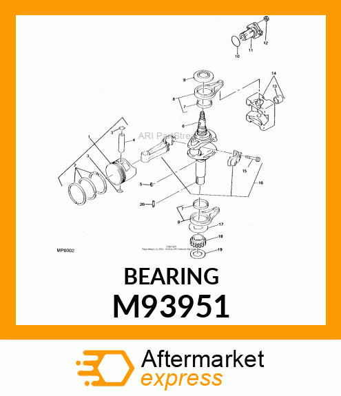 BEARING, PLAIN M93951