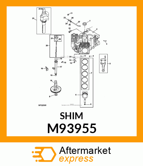 SHIM, CAMSHAFT M93955