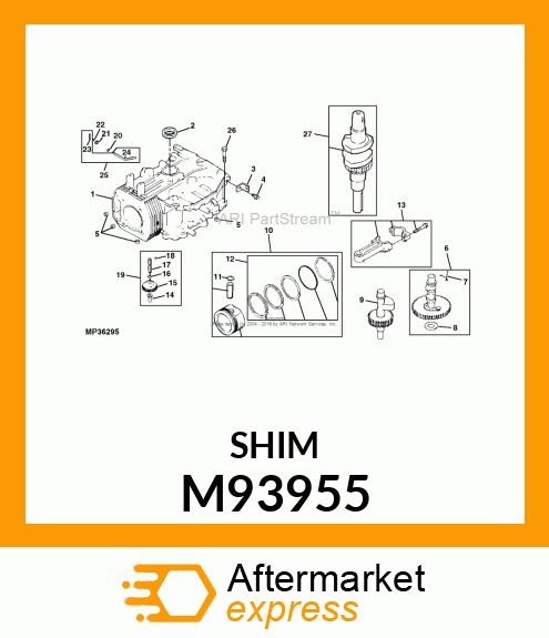 SHIM, CAMSHAFT M93955