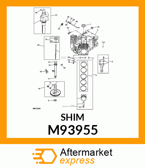 SHIM, CAMSHAFT M93955