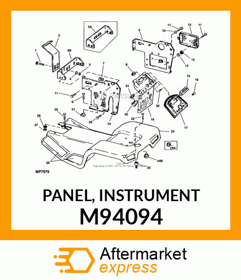 PANEL, INSTRUMENT M94094