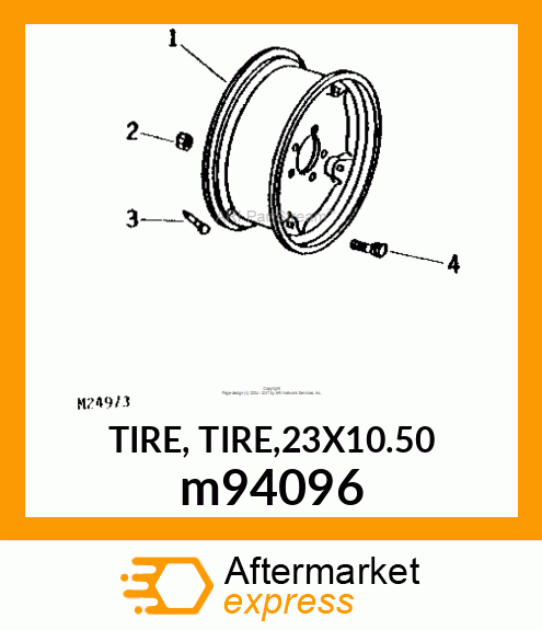 TIRE, TIRE,23X10.50 m94096