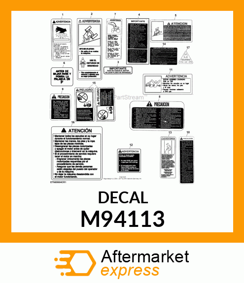 LABEL, LABEL, IMPORTANT (SP) M94113