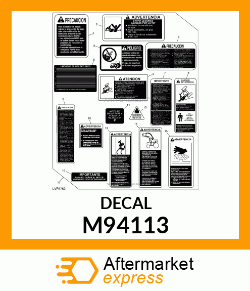 LABEL, LABEL, IMPORTANT (SP) M94113