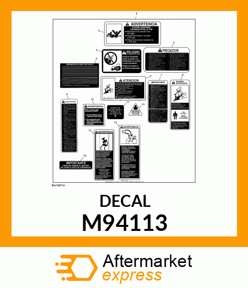 LABEL, LABEL, IMPORTANT (SP) M94113