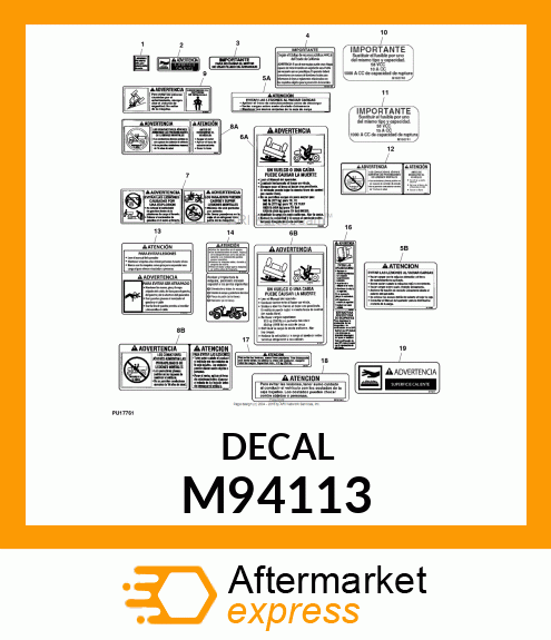 LABEL, LABEL, IMPORTANT (SP) M94113