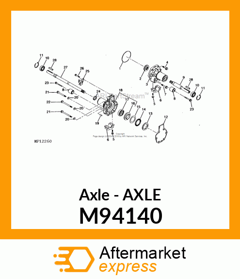 Axle M94140