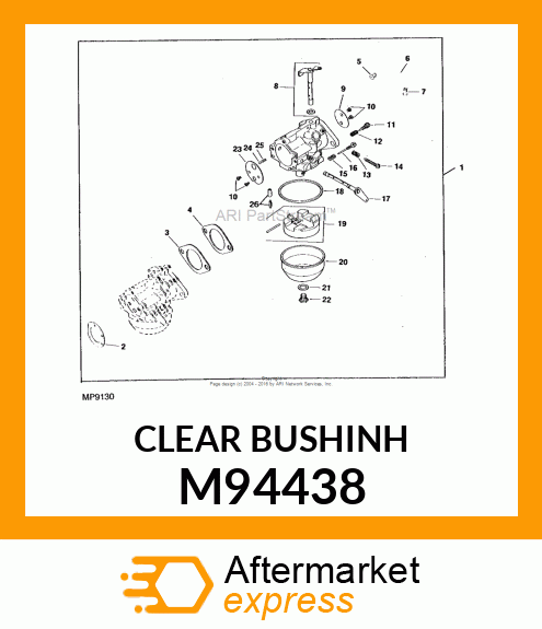 BUSHING, NATURAL LINKAGE RETAINING M94438