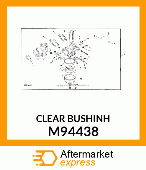 BUSHING, NATURAL LINKAGE RETAINING M94438