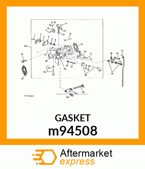 GASKET, INTAKE m94508