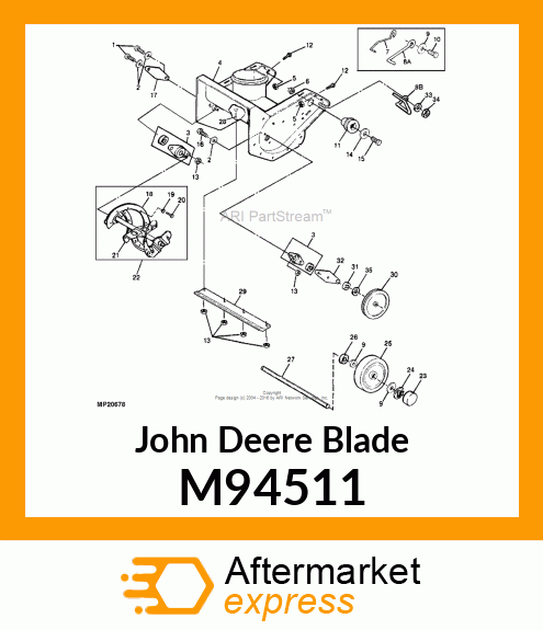 BLADE, SCRAPER 20.88 M94511