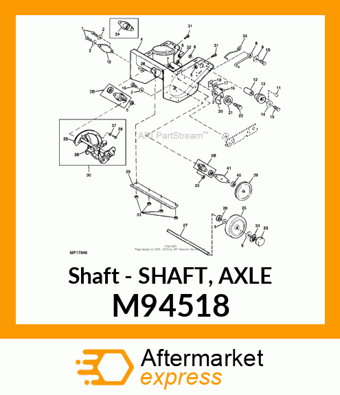 Shaft Axle M94518