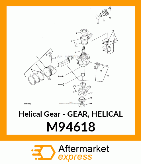 Gear Helical M94618