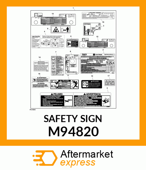 SAFETY SIGN M94820