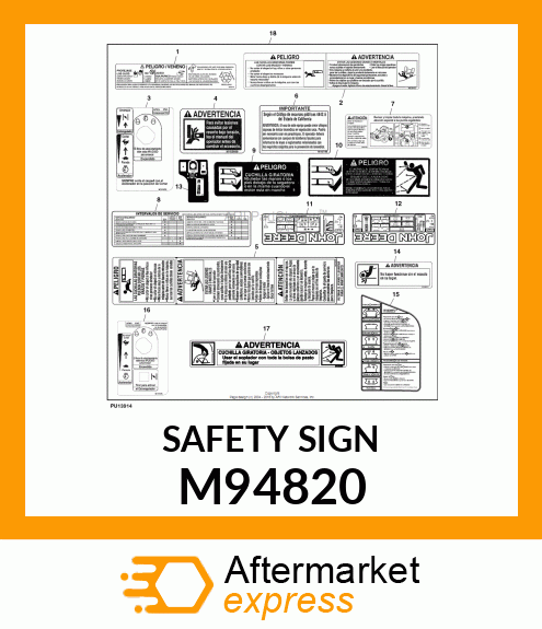 SAFETY SIGN M94820