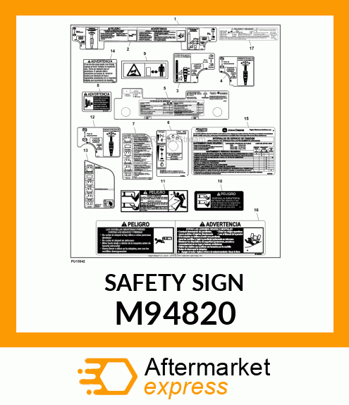 SAFETY SIGN M94820