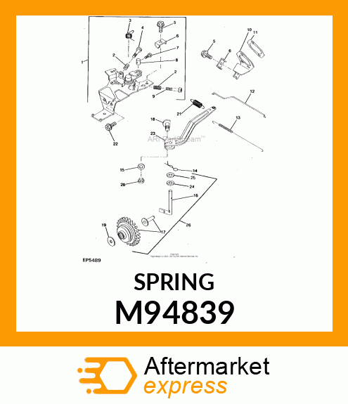 SPRING, GOVERNOR LINK M94839