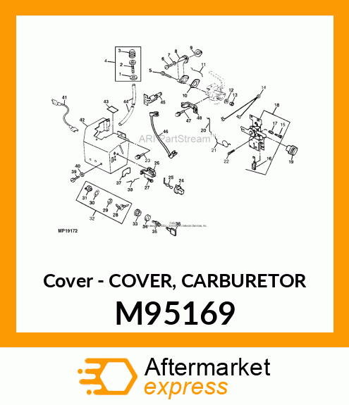 Cover - COVER, CARBURETOR M95169