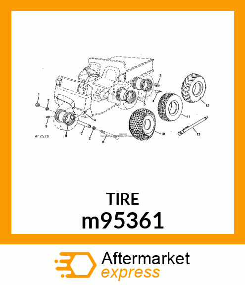 TIRE, TIRE, 25X12 m95361