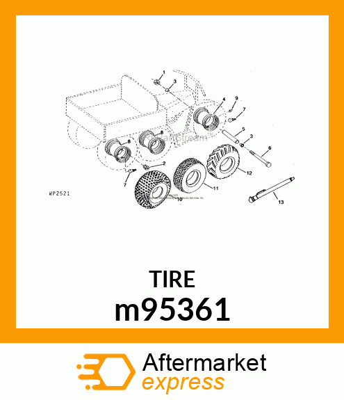 TIRE, TIRE, 25X12 m95361