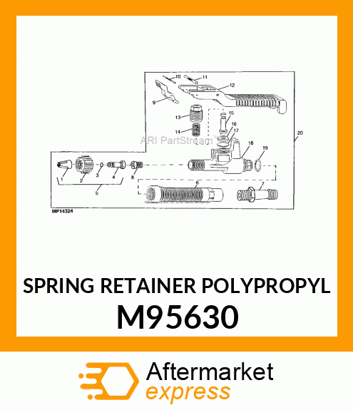 Spring Retainer Polypropyl M95630